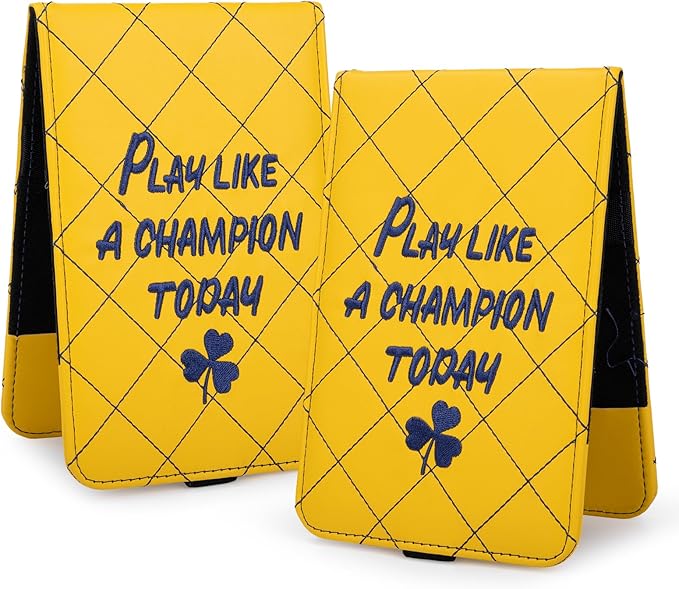 Golf Scorecard & Yardage Book Holder Cover Quality Leather Golf Scorecard Holder 4.5 × 7 inches Golf Accessories