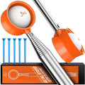 JKL 9Ft/12Ft Golf Ball Retriever for Water Telescopic, Stainless Steel Shaft, High Durability Double-Sided Ball Picker Upper Grabber, Golf Gifts for Golfers