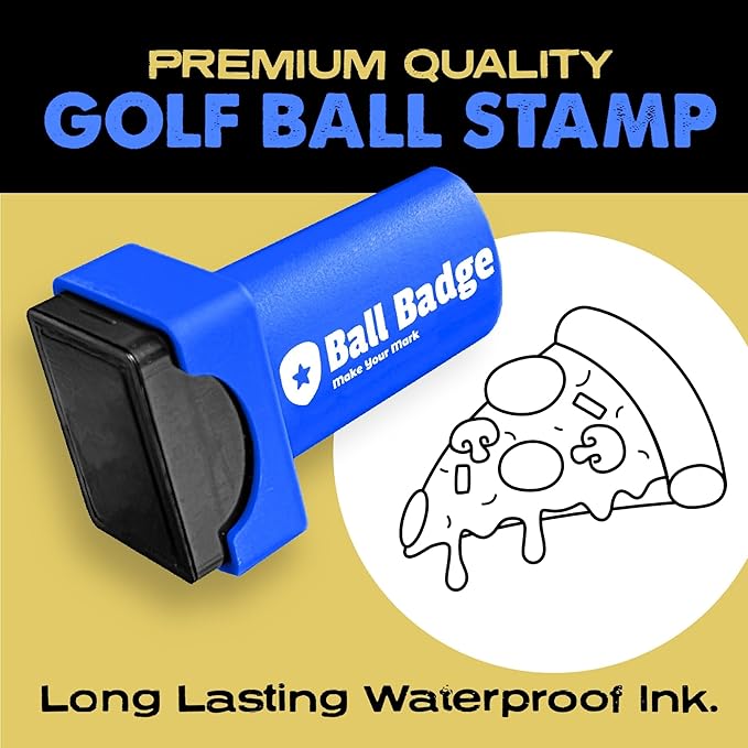 Ball Badge - Golf Ball Stamp (The Icon Series), Golf Ball Marker, Reusable Golf Ball Marking Tool to Identify Golf Balls