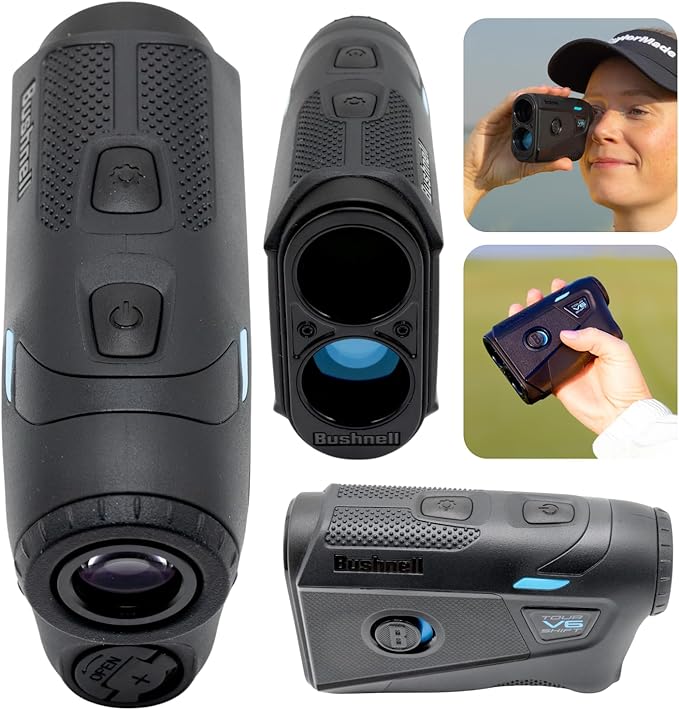 Bushnell Tour V6 / Tour V6 Shift Laser Golf Rangefinder with Wearable4U Bundle