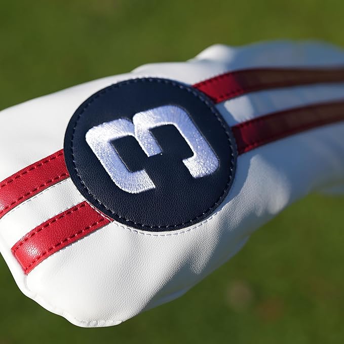 Single Headcover, Easy Slip-On Easy-Off Golf Club Head Cover, Fleece Lined Interior, Water Resistant and Durable Shell, Individual Retail Pack