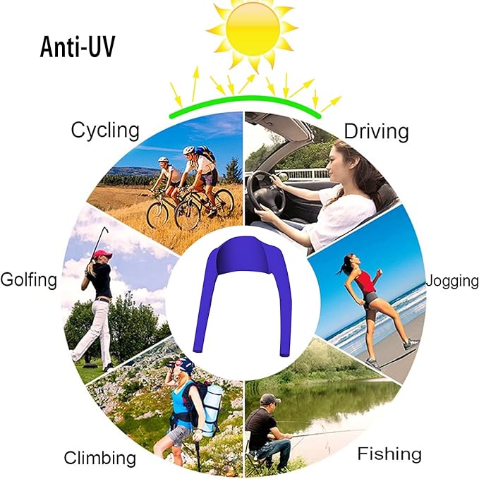 Advanced Cooling Shawl Arm Sleeve Sun Protection Comfortable & Breathable for Women Men