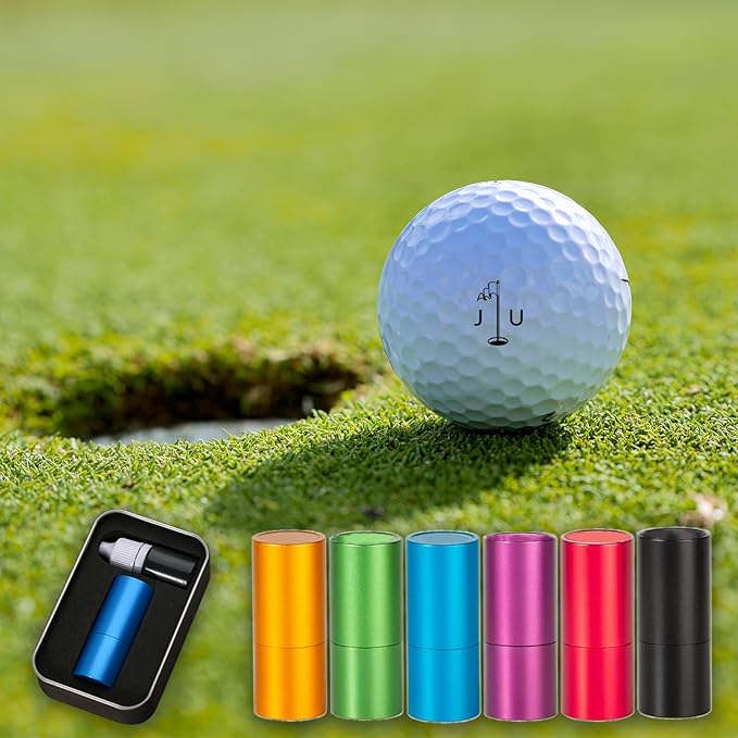 Custom Golf Ball Marker Personalized Golf Ball Stamper Markers with Your Logo Name Monogram, Quick-Dry Self-Inking Marking Golfs Tool Accessories for Men Gifts
