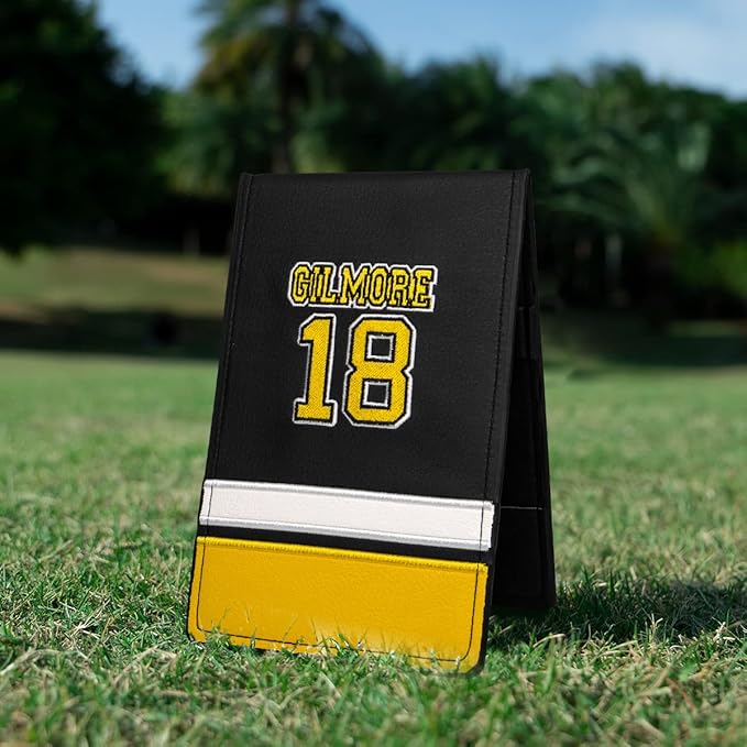 Golf Scorecard & Yardage Book Holder Cover Quality Leather Golf Scorecard Holder 4.5 × 7 inches Golf Accessories