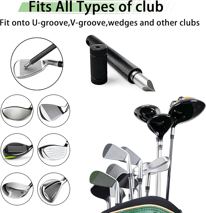 Golf Cleaning Kit Accessories,Golf Club Ball Cleaning Bag,Gift for Christmas,Club Ball Cleaning Bag,Club Brush with Water,Divot Repair Tool,Club Sharpener-Gifts for Men&Women