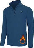 Willit Men's Fleece Pullover Winter Shirts Long Sleeve Quarter Zip Cold Weather Golf Hiking Casual Warm Shirts