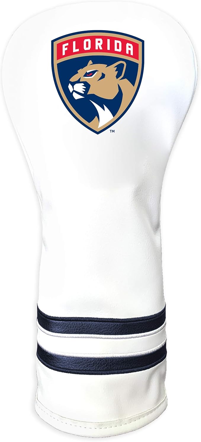 Team Golf NHL White Vintage Fairway Golf Club Headcover, Form Fitting Design, Retro Design & Superb Quality