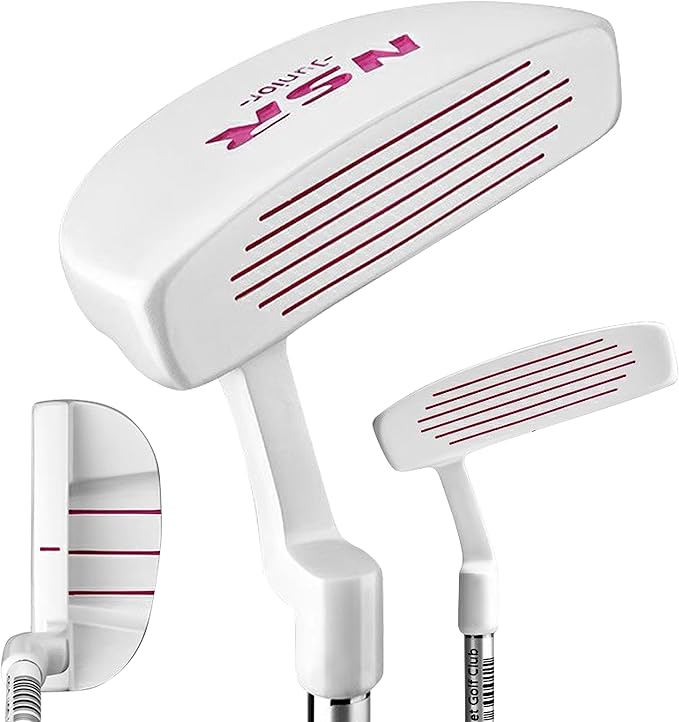 PGM Golf Club Set - 9 Pieces Junior Complete Golf Club Set for Kids Children - Right Handed - Driver(#1), Hybrid, Iron(#7,#9,#S), Putter, Golf Stand Bag