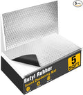 MYFAMIREA 5 sqft Car Sound Deadening, Sound Deading Material Mat for Car 80mil(2mm), Butyl Automotive Sound Deadening with Self-Adhesive, Noise Insulation and Dampening, Auto Deadener for Trunk, 5P
