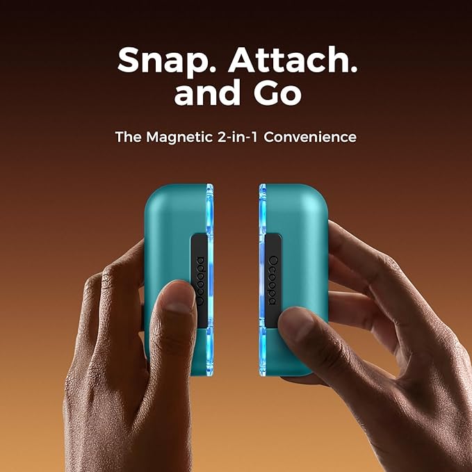 OCOOPA Hand Warmers Rechargeable 2 Pack, Magnetic Electric Handwarmer, 16 Hrs Warmth 4 Levels Heat Up to 145℉, USB-C Portable Charger 10000mAh, Raynauds, Golf, Tech Gifts for Men, Union UT2s(MagTwins)