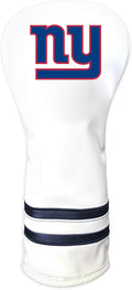 Team Golf NFL White Vintage Fairway Golf Club Headcover, Form Fitting Design, Retro Design