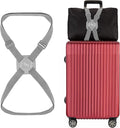 ZINZ Luggage Strap, High Elastic Suitcase Belt Adjustable Bag Bungees for Easier Travel，Gray
