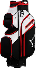 Golf Cart Bag, 15 Way Organizer Divider Top with Handles and Rain Cover