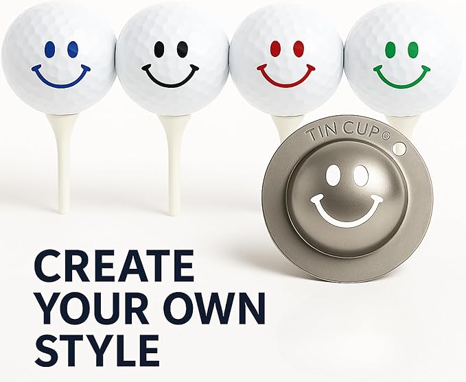 Tin Cup Golf Ball Marker Stencil - Premium Personalization Tool for Golfers - Custom Design Ball Marker - Golf Accessories Gift for Men and Women- Made in The USA