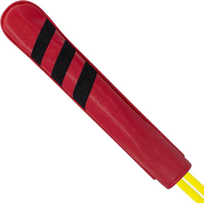 Golf Alignment Stick Cover Premium Leather Perfect Cover for Alignment Sticks Classic USA Design Alignment Sticks Holder Golf Club Protector Holds 2 Sticks.