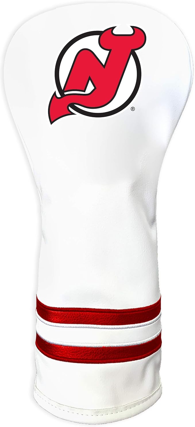 Team Golf NHL White Vintage Fairway Golf Club Headcover, Form Fitting Design, Retro Design & Superb Quality