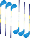 HOTWIND Backyard Golf Game Clubs 6 Pack with 5”x 3.5” Oversize Heads and 36” Lightweight Carbon Shaft for Adults Play Outdoor Golf Yard Game in Grass Parks and Yards Hit Plastic and Foam Balls