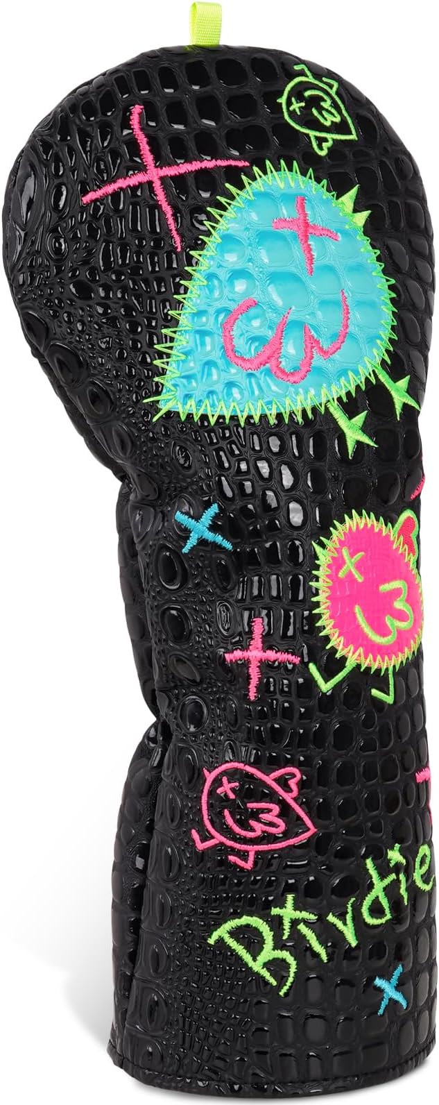 Craftsman Golf DF3 Putter Cover Golf Headcover Center Shaft Birdie Design OZ1 Headcover Mallet Putter Cover with Magnetic Closure for Driver Mid Mallet Putter Heel Shafted