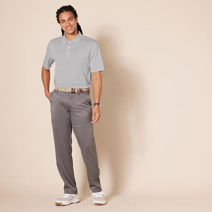 Amazon Essentials Mens Golf Polo Shirt, Moisture-Wicking Quick Dry, Short Sleeve