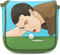 Funny Golf Putter Cover Mallet Putter Headcovers with Magnetic Closure Leather Golf Club Covers for All Brand