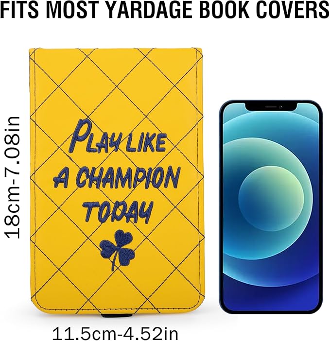 Golf Scorecard & Yardage Book Holder Cover Quality Leather Golf Scorecard Holder 4.5 × 7 inches Golf Accessories