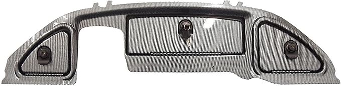 Huskey Dash Kit W/Locks for Club Car Precedent Carbon Fiber/Woodgrain/Glossy Black Finish, Mold Injected Plastic for 2004-2008.5 or 2008.5-Up Precedent Golf Cart