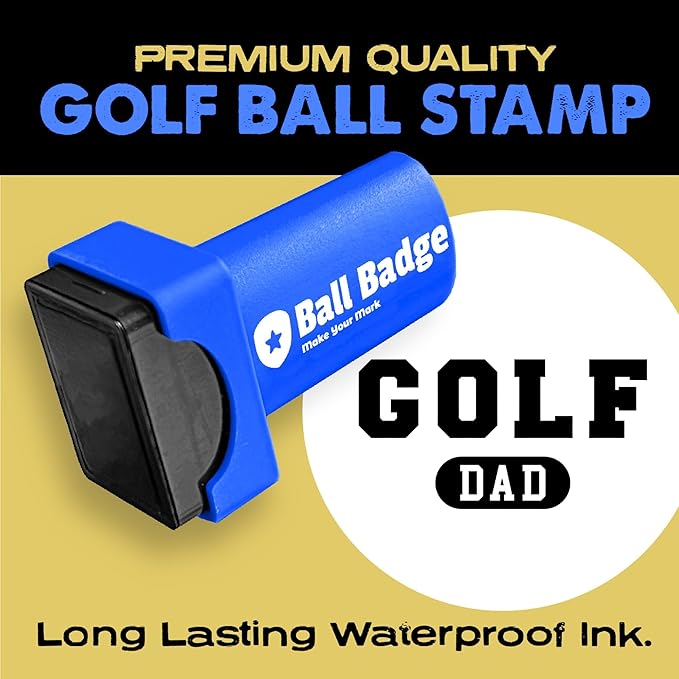 Ball Badge - Golf Ball Stamp (The Icon Series), Golf Ball Marker, Reusable Golf Ball Marking Tool to Identify Golf Balls