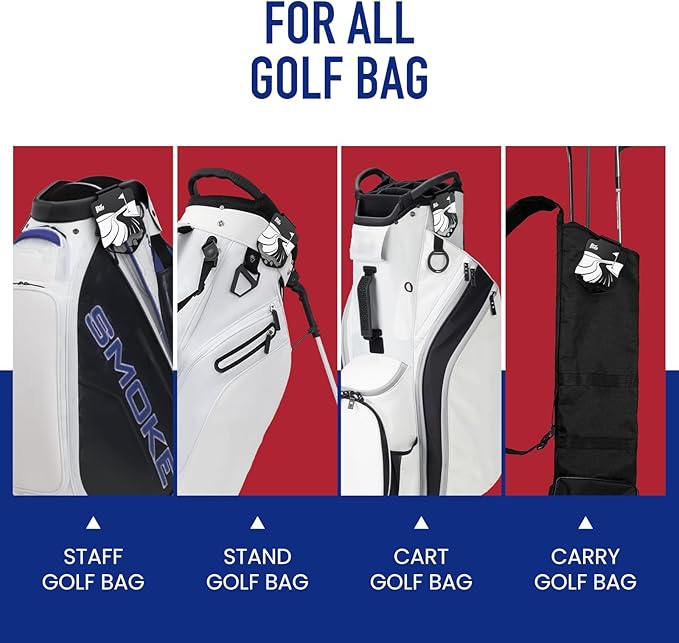 Golf Bag Accessories Metal Landing Pad for Magnetic Golf Towel Golf Rangefinders Golf GPS Magnetic Speaker, Easy Use Golf Gear for Golf Club Bag, Golf Gifts for Men Women Child Daddy Mom