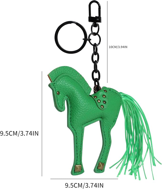 Horse Keychain, Hanging Charm Accessory for Purse, Bag and Backpacks Pony Key Chain for Women
