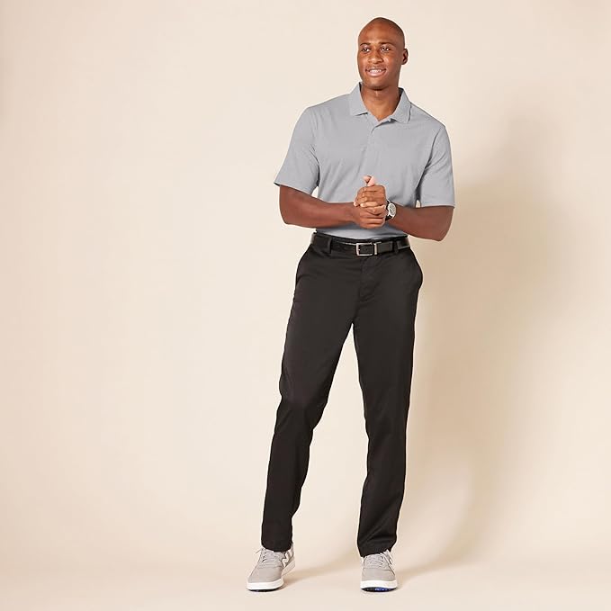 Amazon Essentials Mens Golf Polo Shirt, Moisture-Wicking Quick Dry, Short Sleeve