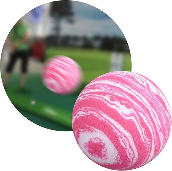 Practice Golf Balls,Golf Training Balls,10Pcs Sponge Garden Soft EVA Elastic Golf Balls for Indoor/Outdoor Golf Practice