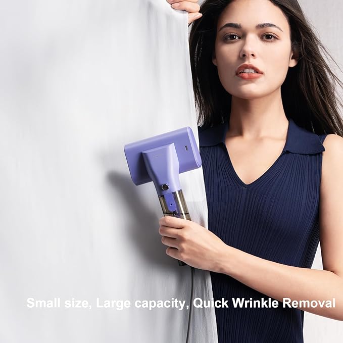 G10 Steamer for Clothes, Portable Iron and Travel Steamer, Handheld Garment Steamer, 0.9 lbs,1200W Mini Steam Iron for Travel and Home (Only for 120V) Violet