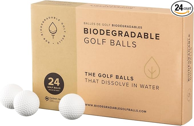 Biodegradable Golf Balls BGB Water Dissolvable | Eco Friendly Golf Gift | Water Soluble | Perfect for Outdoor Practice | Dissolves in 2-4 Weeks
