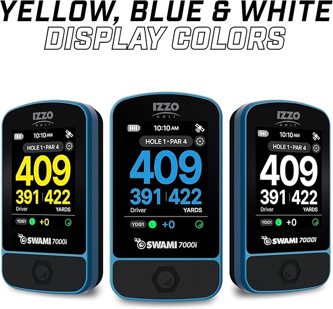 Izzo Swami Golf GPS Rangefinder - Color Display & Scorekeeper