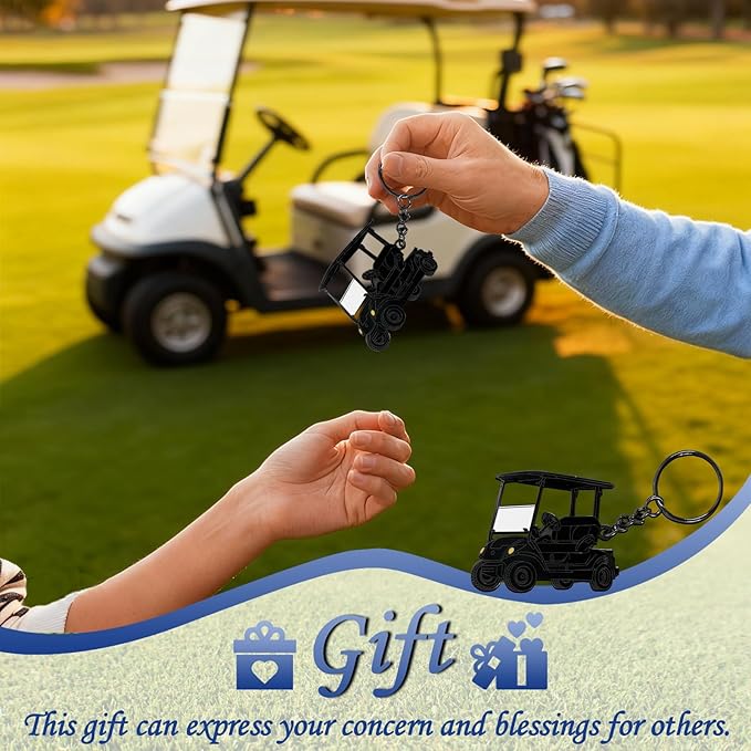 Golf Cart accessories Keychain，Keys To The Golf Cart Accessories Retro Metal Keychains for Golf Lovers Players