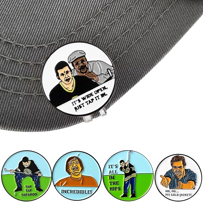 Artpreti Golf Ball Marker with a Standard Magnetic Hat Clip, Funny Golf Ball Marker Hat Clip for Men Women, Premium Golf Gifts for Men Women, Golf Accessories for Golf Lovers