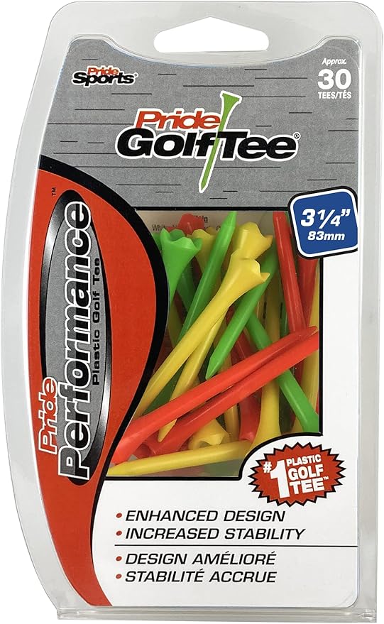 Pride Performance 3-1/4" Golf Tee, 30 Count