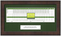 8x15 Brown Golf Scorecard Frame, Moulding brn-001, Green Mat (holds up to approx. 5"x12" card); card not included