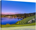 Pebble Beach Golf Course Wall Art Picture for Office USA Monterey California Golf Club Wall Decor for Living Room Bedroom Bathroom Home Decorations Canvas Prints Framed Ready to Hang(12''H x 16''W)