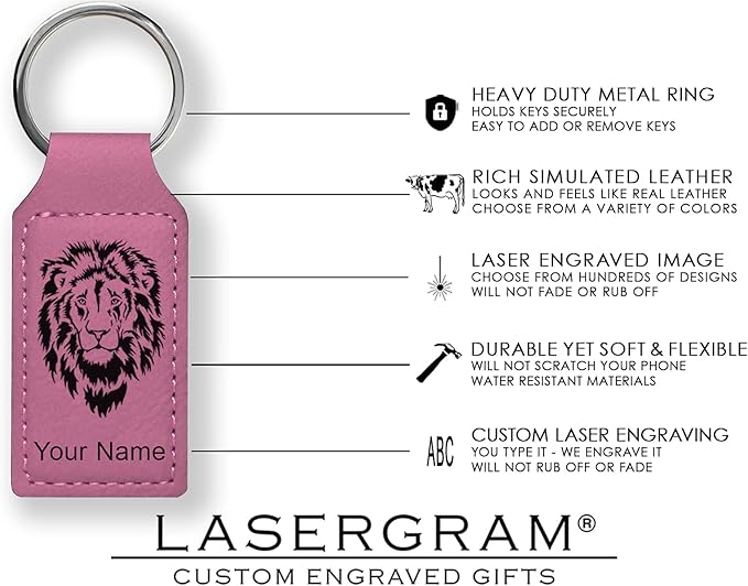 LaserGram Rectangle Keychain, Golfer Golfing, Personalized Engraving Included