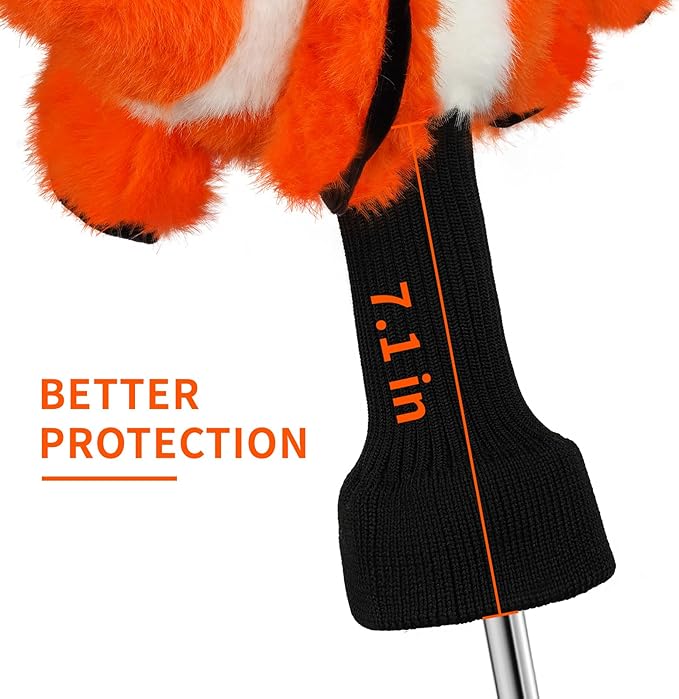 Golf Club Driver Headcovers Funny Animals Elephant Bear Driver Head Cover fits up to 460cc Driver Clube Head Great Gift Idea for Men Women Who Love Golf Also for Kids (Bear)
