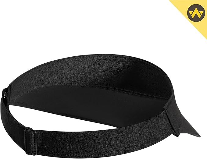 WANDER Running Sun Visor Hats Wide Brim UV Protection Sports Golf Tennis Elastic Band Mesh Cap for Women
