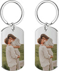 Custom Keychains with Picture Personalized Photo Logo Text Customized Key Chain for Boyfriend Dad Men Women Gifts