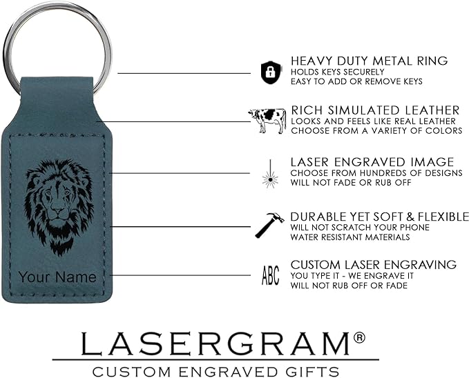 LaserGram Rectangle Keychain, Golfer Golfing, Personalized Engraving Included