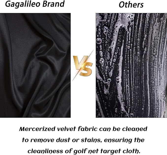 Gagalileo Golf Target Cloth: Protective Net Portable Easy Setup with Ropes Indoor Outdoor Practice All Golfers Training Accuracy for Backyard Garage