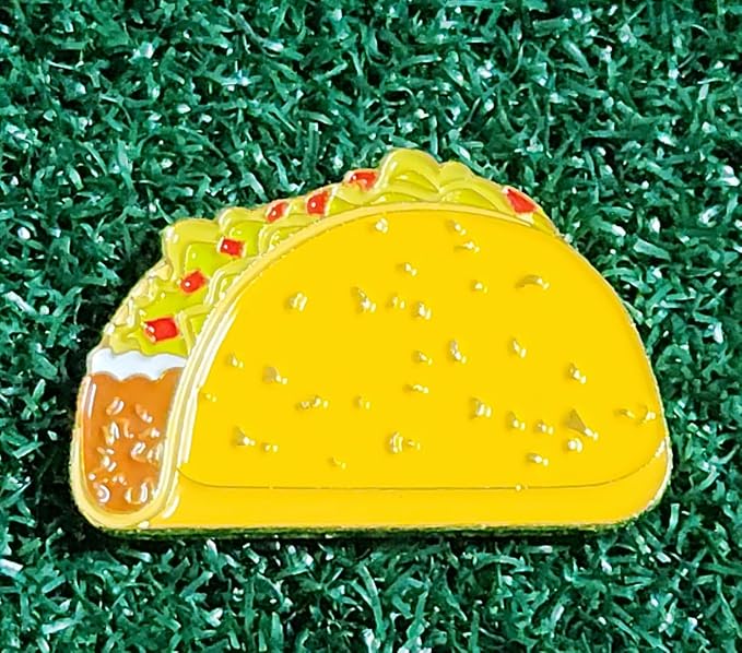 Funny & Unique Golf Ball Markers with Hat Clip – Food & Fun Icons – Perfect Golf Accessories & Gifts