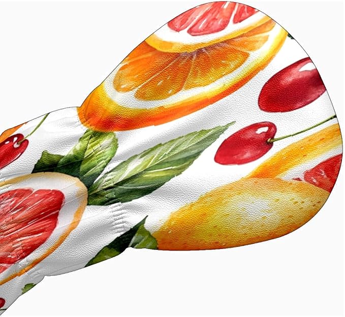 Funny Butterfly Colorful Golf Head Covers for Driver, Fairway, Hybrid & 3 Wood Premium PU Leather with Soft Velvet Lining Waterproof & Scratch-Resistant Unique Golf Gift for Men & Women