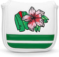 Putter Cover Magnetic Square Mallet Putter Head Cover Elegant Golf Gifts for Women Men Golfer, PU Leather Golf Club Protective Case