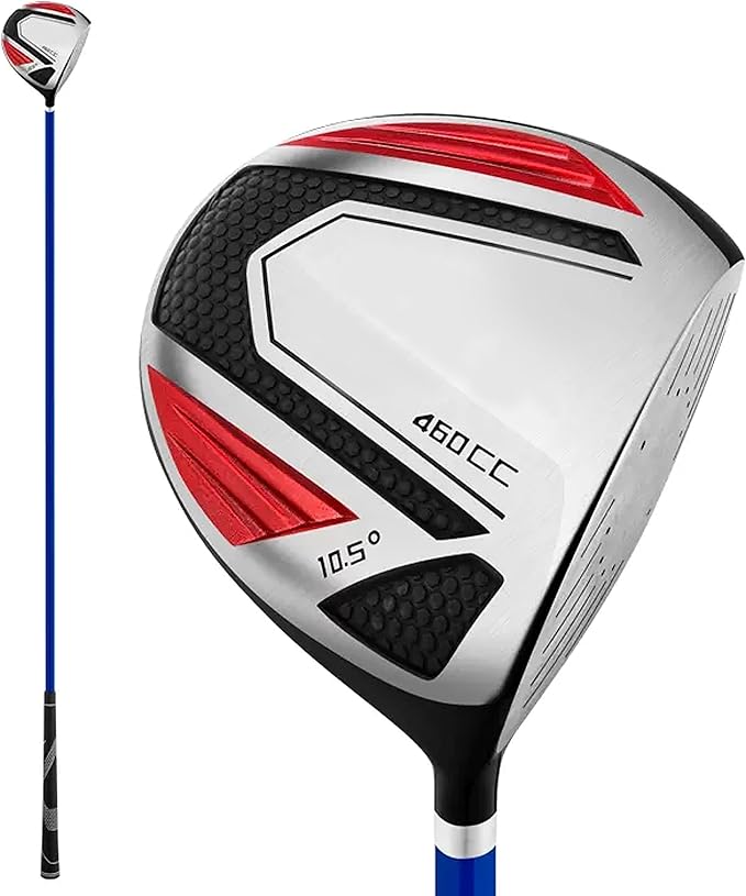 PGM Golf Swing Training Aid for Right-Handed Men and Women - Driver and Iron Weighted Swing Trainer Golf Club Click Stick for Strength Grip Tempo & Flexibility Training
