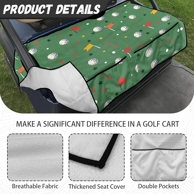 Golf Cart Seat Covers Universal Golf Cart Seat Cover Blanket Cushion Cover Sports Golf Cart Accessories
